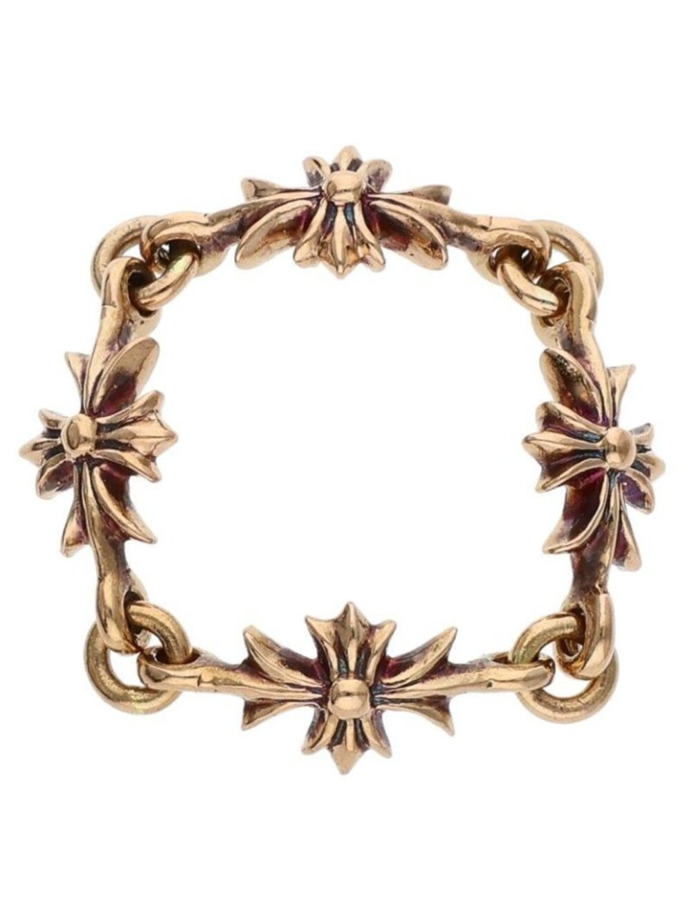 Chrome Hearts 22K Ring Tiny CH Plus Gold